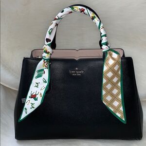 Silk scarf Plaid 🐎 Horse Twilly Bandeau Bag Tie 